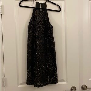 Sparkly Black Semi-Formal Dress